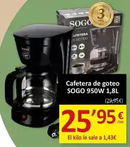 SPAR Sogo - cafetera de goteo oferta