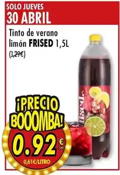 SPAR Solo - tinto de verano limon oferta