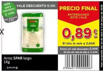 Spar - arroz largo