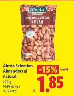 Lidl Alesto selection - almendras al natural oferta