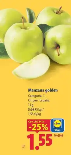 Lidl Manzana golden oferta
