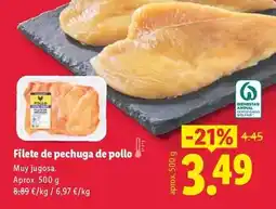 Lidl Filete de pechuga de pollo oferta
