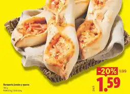 Lidl Barqueta jamon y queso oferta