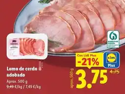 Lidl Lomo de cerdo adobado oferta