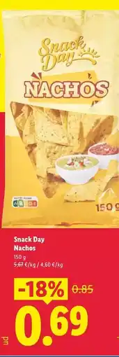 Lidl Snack day - nachos oferta