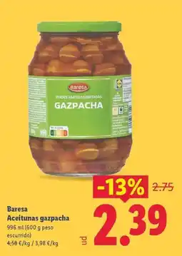 Lidl Baresa - aceitunas gazpacha oferta