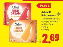 Lidl Gelatelli - polo cremoso oferta
