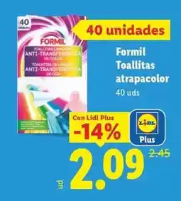 Lidl Formil - toallitas atrapacolor oferta
