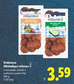 Lidl Eridanous - albóndigas rellenas oferta