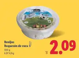 Lidl Benijos - requesón de vaca oferta