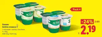 Lidl Danone - activia cremoso oferta
