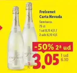 Lidl Freixenet - carta nevada oferta