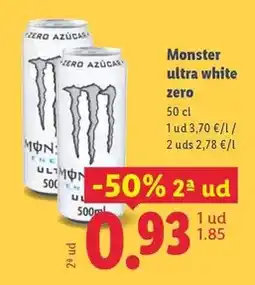 Lidl Monster - ultra white zero oferta