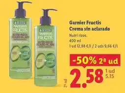 Lidl Garnier fructis - crema sin aclarado oferta