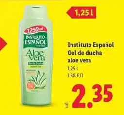 Lidl Instituto español - gel de ducha aloe vera oferta