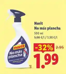 Lidl Norit - no más plancha oferta