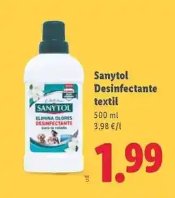 Lidl Sanytol - desinfectante textil oferta