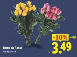 Lidl Ramo de rosas oferta
