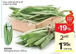 Caprabo Eroski - mongeta plana oferta