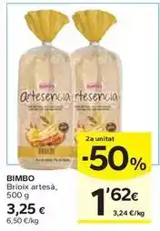Caprabo Bimbo - brioix artesà oferta