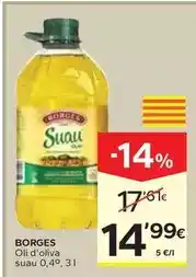 Caprabo Borges - oli d'oliva suau oferta