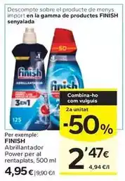 Caprabo Finish - abrillantador power per al rentaplats oferta
