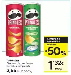 Caprabo Pringles - gamma de productes senyalada oferta