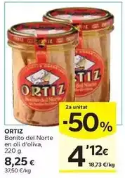Caprabo Ortiz - bonito del norte en oli d'oliva oferta