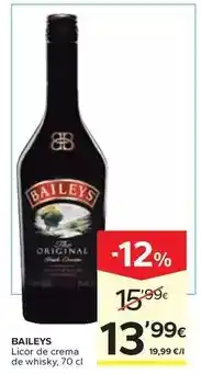 Caprabo Baileys - licor de crema de whisky oferta