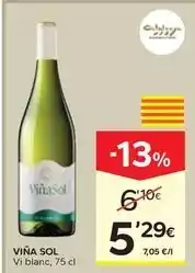 Caprabo Viña sol - vi blanc oferta