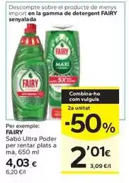 Caprabo Fairy - sabo ultra poder per rentar plats a ma oferta