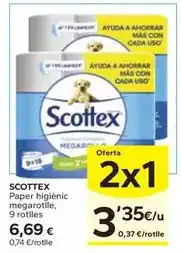 Caprabo Scottex - paper higienic megarotlle oferta