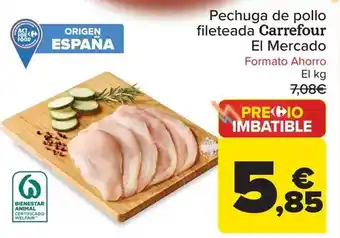 Carrefour Carrefour el mercado - pechuga de pollo fileteada oferta