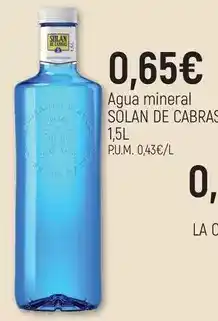 CoMarket Solán de cabras - agua mineral oferta