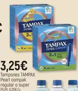 CoMarket Tampax - tampones pearl compak regular o super oferta