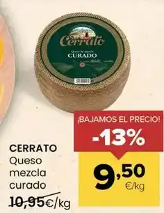 Autoservicios Familia Cerrato - queso mezcla curado oferta
