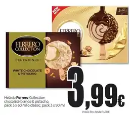 Unide Market Ferrero - helado collection chocolate blanco & pistacho oferta