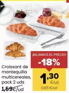 Autoservicios Familia Croissant de mantequilla multicereales oferta