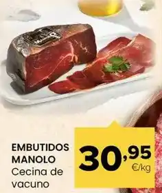 Autoservicios Familia Embutidos manolo - cecina de vacuno oferta