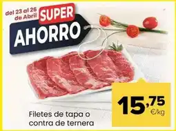 Autoservicios Familia Filetes de tapa o contra de ternera oferta