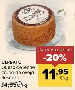 Autoservicios Familia Cerrato - queso de leche cruda de oveja reserva oferta