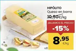 Autoservicios Familia Hipólito - queso en barra oferta