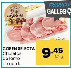 Autoservicios Familia Coren selecta - chuletas de lomo de cerdo oferta