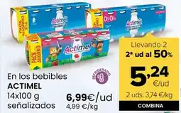 Autoservicios Familia Actimel - en los bebibles oferta