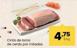 Autoservicios Familia Cinta de lomo de cerdo por mitades oferta