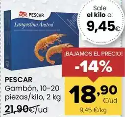 Autoservicios Familia Pescar - gambon oferta
