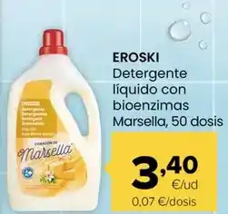 Autoservicios Familia Eroski - detergente líquido con bioenzimas marsella oferta