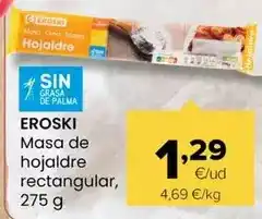 Autoservicios Familia Eroski - masa de hojaldre rectangular oferta