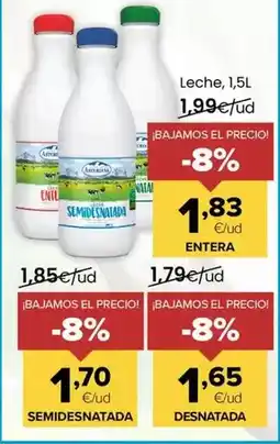 Autoservicios Familia Asturiana - leche oferta