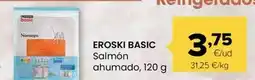 Autoservicios Familia Eroski basic - salmón ahumado oferta